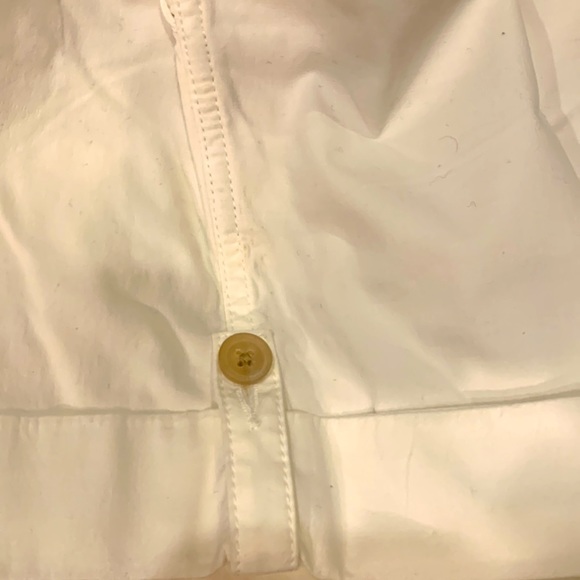 BANANA REPUBLIC WOMENS ECRU SIZE 4 CUFFED SHORTS WITH BUTTON DETAIL - Picture 3 of 12